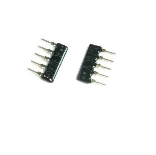 Resistor Network Array 1K 5-Pin (4 Resistors)