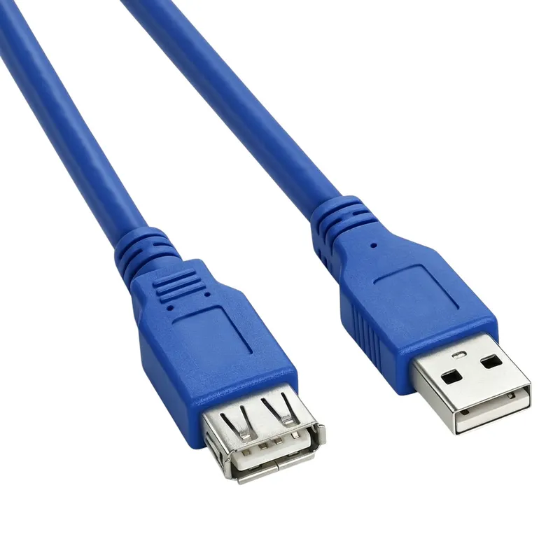 كابل تمديد USB 2.0 من النوع A ذكر إلى أنثى بطول 1 متر أزرق