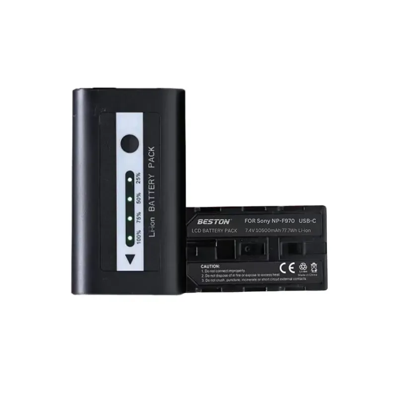 Beston F970 PD 7.4V 10500mAh 30W Camera Battery, USB-C Input