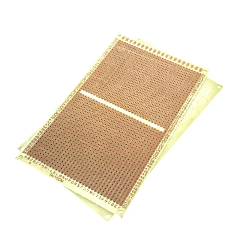 FR-4 Vero Board 9x15 cm, Center-Split Copper Strips for DIP ICs