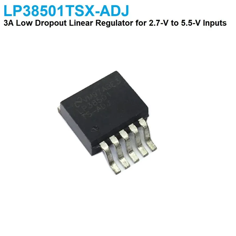 منظم جهد خطي منخفض الفقد LP38501TSX-ADJ بتيار 3 أمبير وجهد خرج قابل للضبط