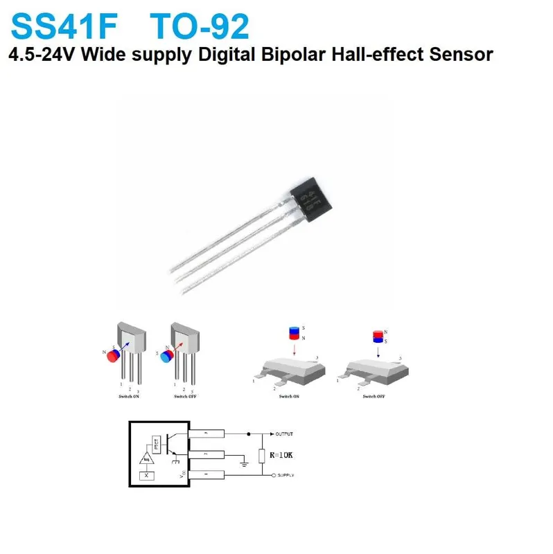 حساس هول رقمي ثنائي القطب SS41F