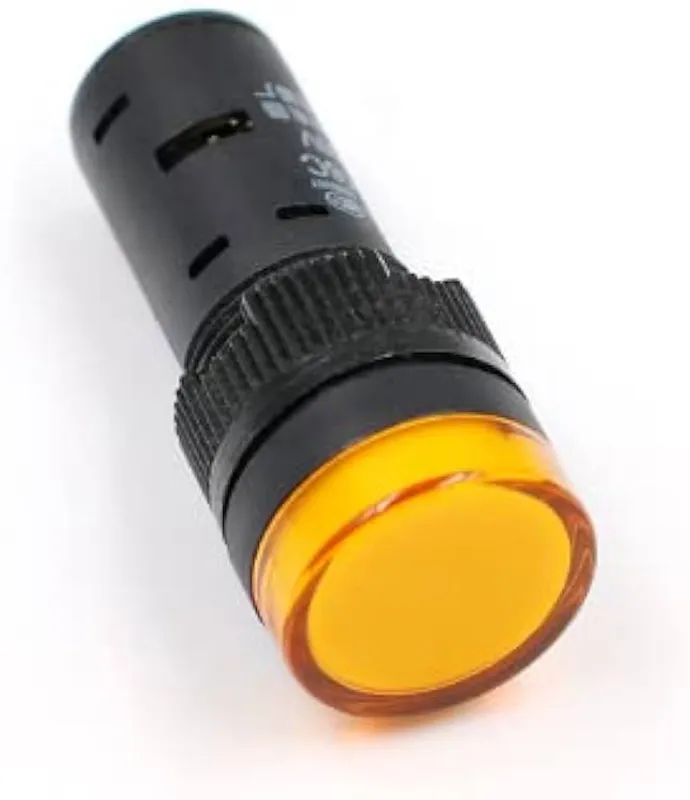 AD16-16DS 16mm Yellow Panel Pilot Light Indicator, AC 220V