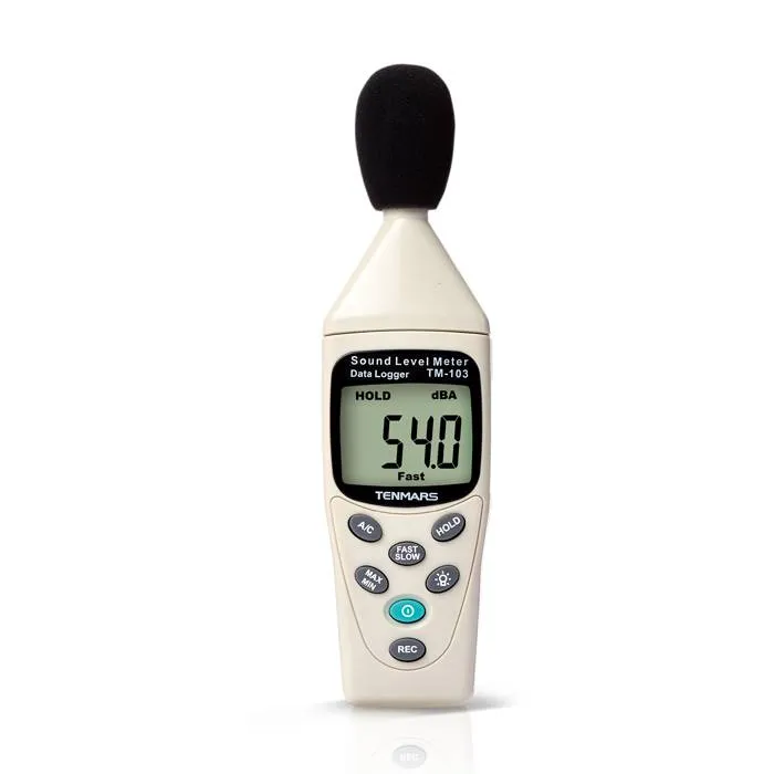 جهاز قياس مستوى الصوت Tenmars TM-102 من 30 إلى 130 ديسيبل