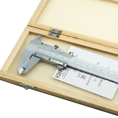 Vernier Caliper 0-150mm, 0.02mm Precision, Open Style Upper Lock