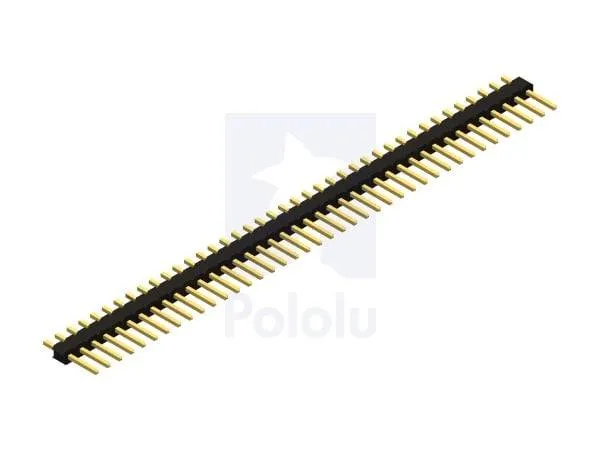 Male Pin Header 1x40 Straight 2.54mm Black