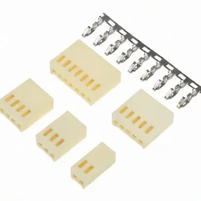 KF2510 2.54mm Female Connector Housing with Crimp Terminals (4–8 Pin)