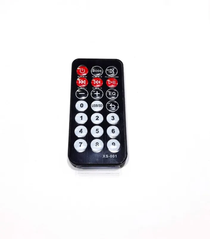 Black IR Remote Control with CR2025 Battery