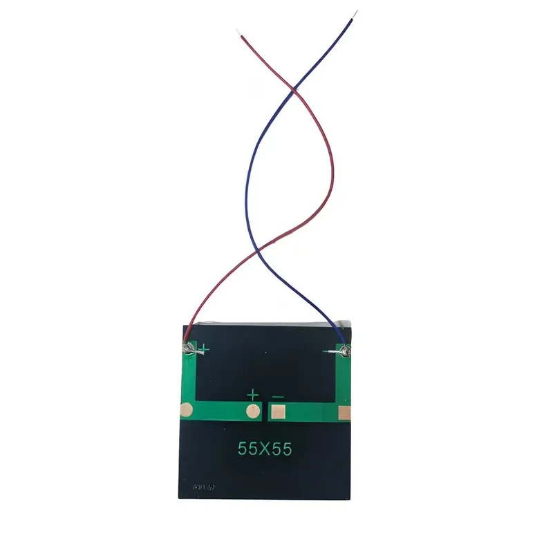 2V 200mA 55x55mm Solar Cell with Pre-Soldered Wires