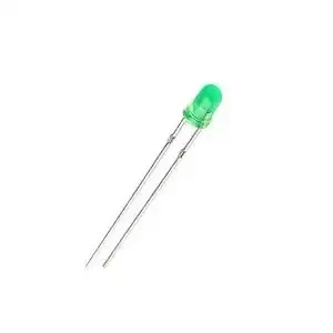 LED أخضر 3 ملم بعدسة منتشرة