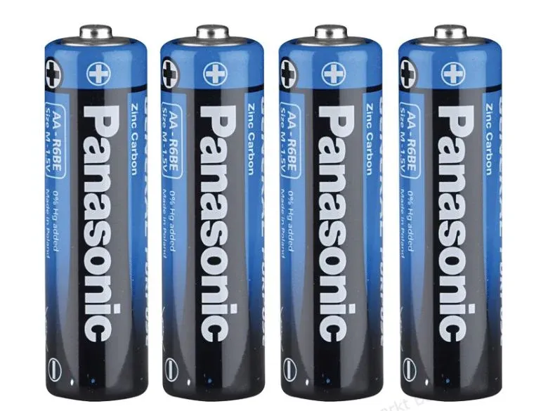 Panasonic AA-R6BE 1.5 V AA Battery (Pack of 4)