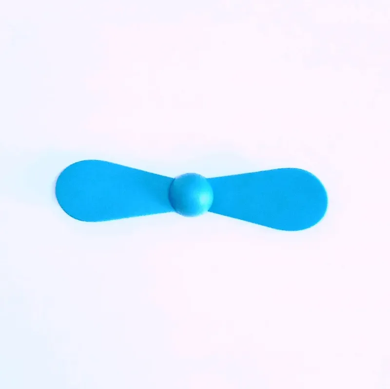 Elastic Propeller Fan 9 cm 2-Blade Sky Blue for Toy Motors