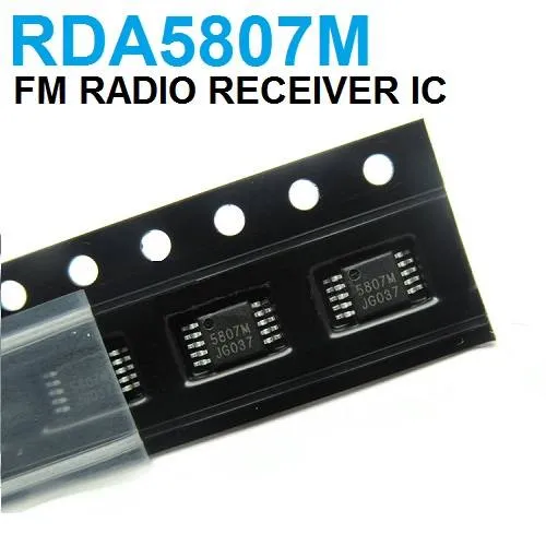 شريحة استقبال راديو FM ستيريو RDA5807M بغلاف MSOP-10