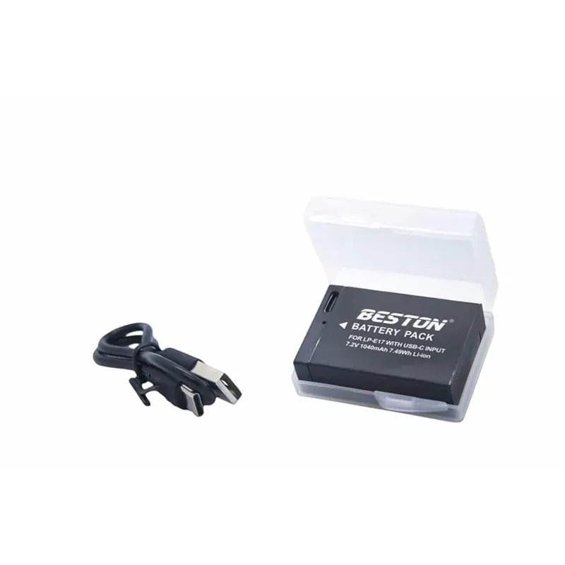 Beston LP-E17C Canon Camera Battery 7.2V 1040mAh with USB-C