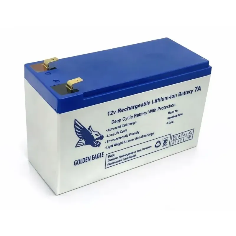 Rechargeable Li-ion Battery 12V 7Ah with BMS Lead-Acid Replacement