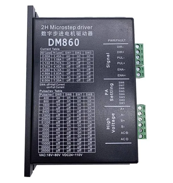 DM860 Two-Phase Hybrid Stepper Motor Driver 7.2A for CNC
