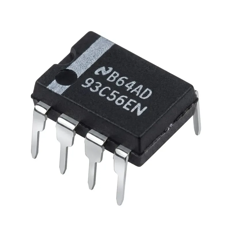 ذاكرة EEPROM تسلسلية 93C56EN بسعة 2 كيلوبت وجهد 5 فولت بغلاف PDIP-8