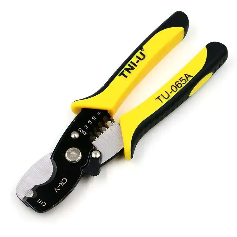 TU-065A Wire Stripper and Cutter Pliers with Spring Return