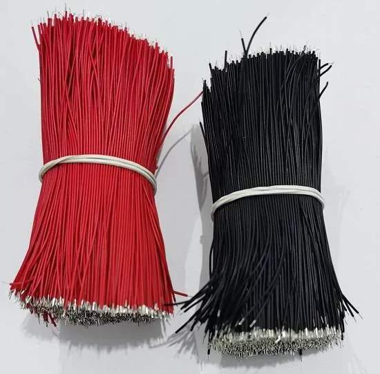 سلك توصيل Wire-Wrap قطر 0.8 مم × 10 سم بنهايات مقصدرة، عدد 5