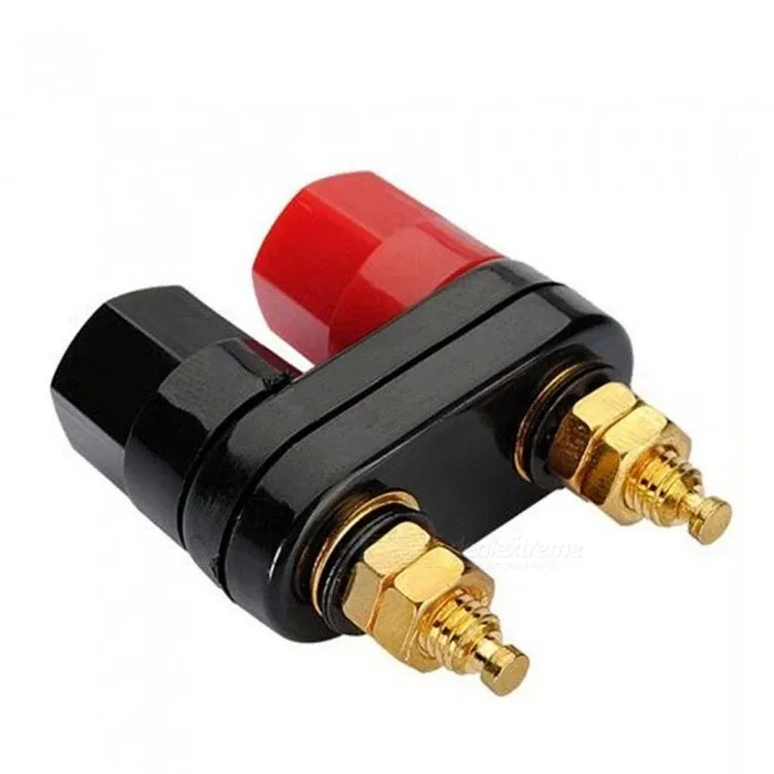 Dual 4mm Banana Binding Post Terminal, Red and Black