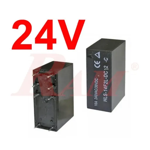 HLS-14F2L-DC24V-C 24V DC Relay 8-Pin 16A Single Contact
