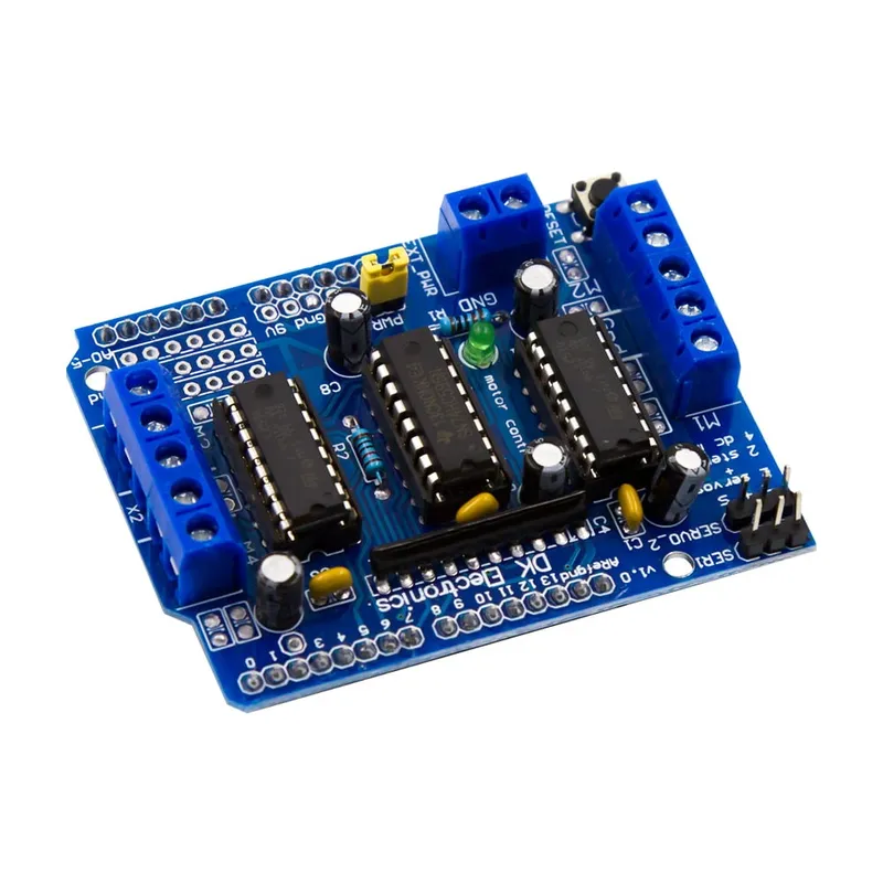 L293D Motor Driver Shield for Arduino Uno, 4 DC or 2 Stepper