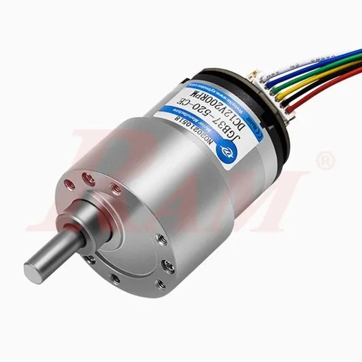 JGB37-520 Geared Motor 12V 107 RPM 4.8 kg.cm with Hall Encoder