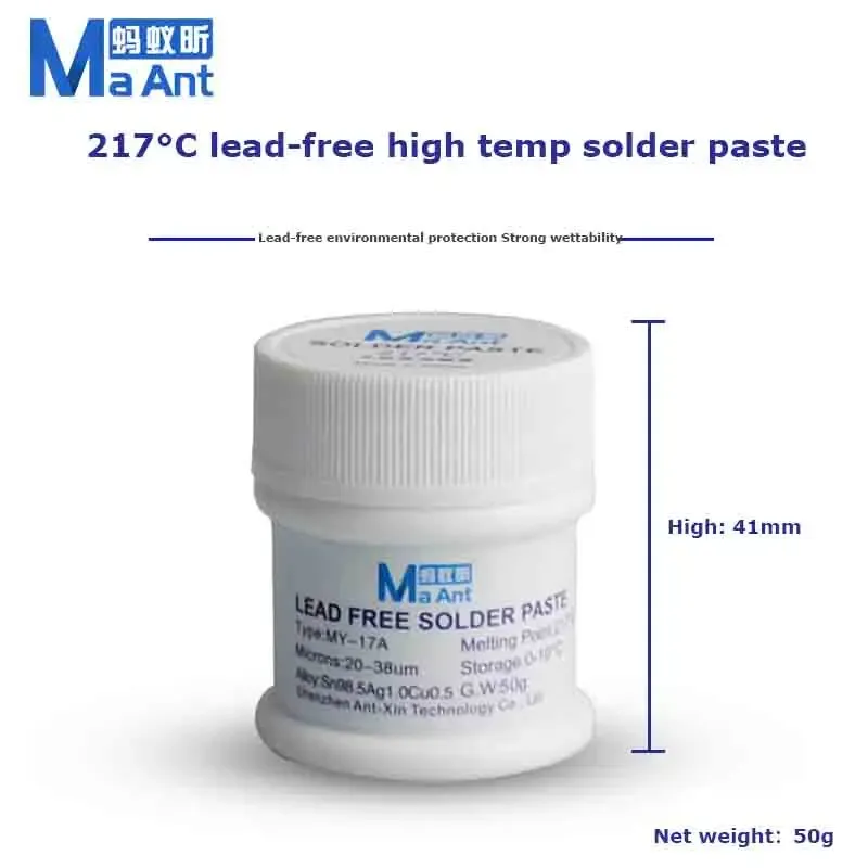 MAANT MY-17A Solder Paste 217°C for BGA and SMD Soldering