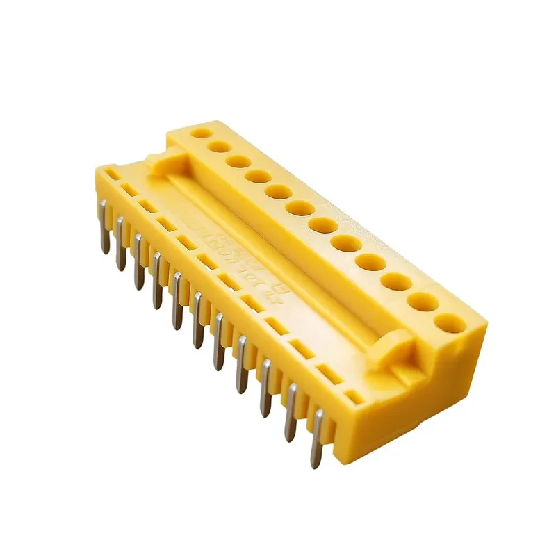 Orange Pluggable Terminal Block 3.96mm 12-Pin Right Angle PCB