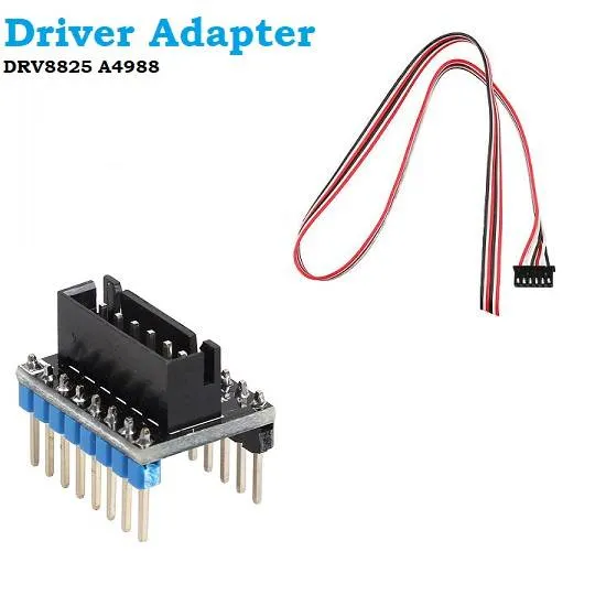 Stepper Driver Adapter Module for A4988 and DRV8825 Sockets
