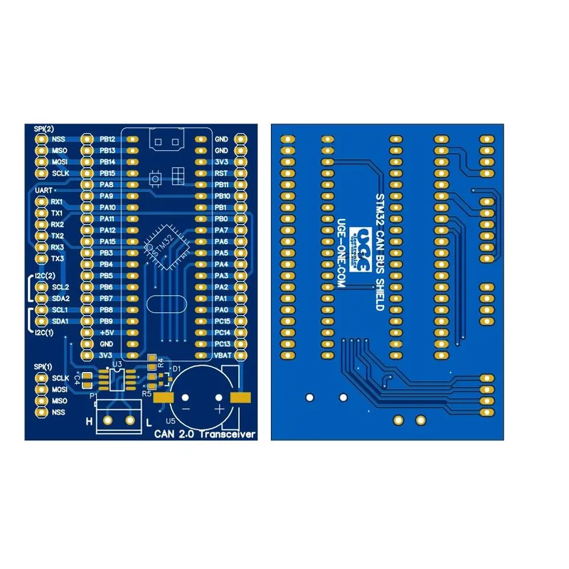 لوحة PCB توسعة CAN Bus للوحة STM32 Blue Pill مع SN65HVD230