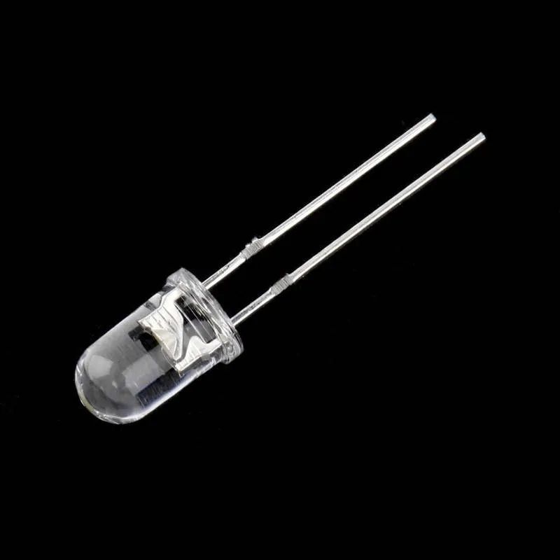 مصباح LED عالي الإضاءة قطر 5mm بحد أقصى 20mA