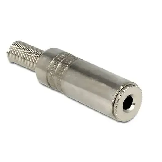 AUX Metal 3.5mm Female Audio Jack, Solder-Wire Connector