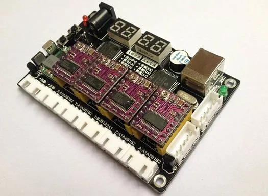 وحدة تحكم CNC رباعية المحاور عبر Mini USB لمحركات الخطوة
