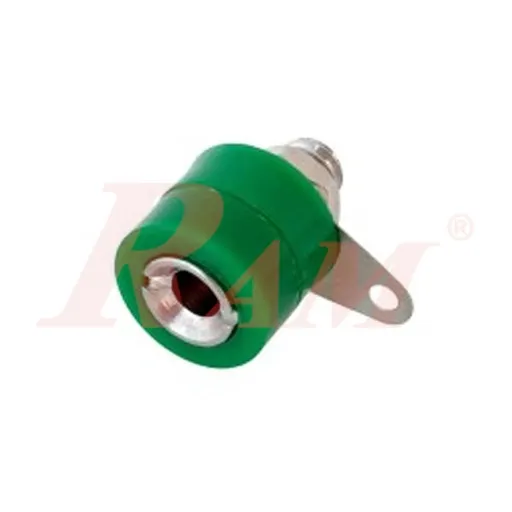 4 mm Banana Female Socket - Short - Green