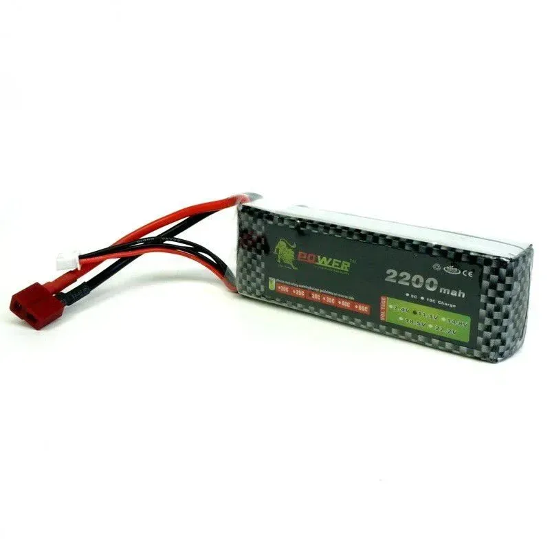 LiPo 11.1V 2200mAh 40C 3S1P Rechargeable Battery Pack