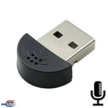 Mini USB Microphone MI-305 for Computer and Laptop (Black)