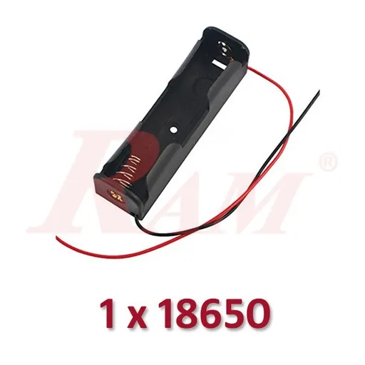 حامل بطارية 18650 لخلية واحدة