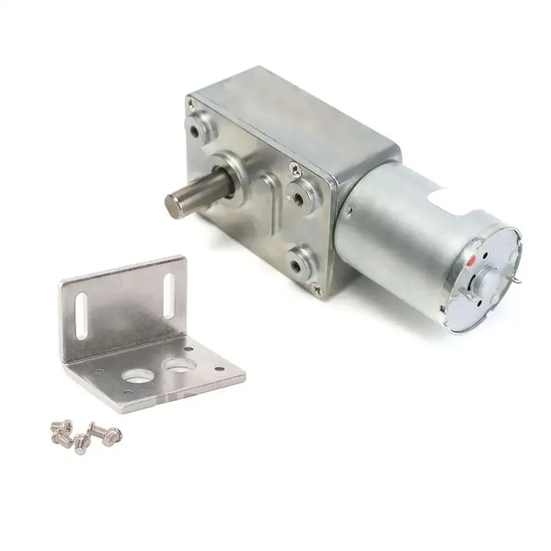 محرك تروس دودي JGY-370-1285 بجهد 12V وسرعة 210 دورة مع حامل