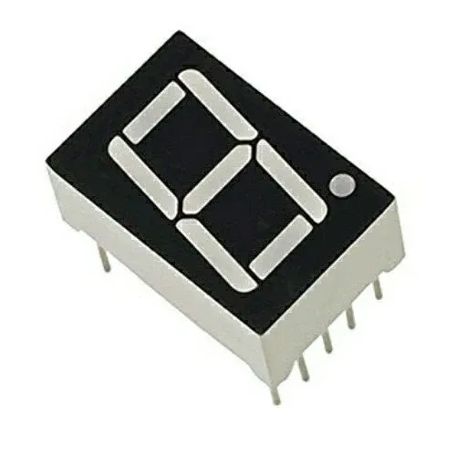 شاشة LED سباعية 7 قطع بمهبط مشترك (Common Cathode)