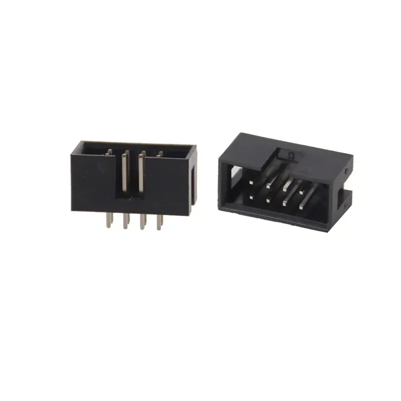 IDC Male Box Header 8-Pin 2x4 2.54mm Shrouded (FC-8)