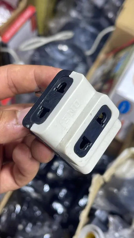 3-Slot Power Strip Extension Socket 6A EU Plug, White & Black