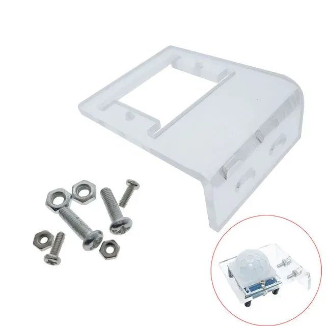 Acrylic Bracket Holder Case for HC-SR501 PIR Motion Sensor Module