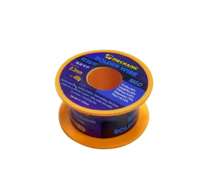 Mechanic M60 No-Clean Rosin Solder Wire 0.3mm 40g