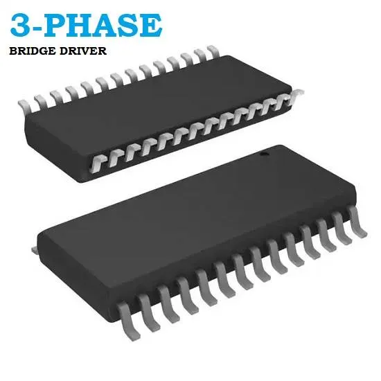 دائرة تشغيل بوابات IR2136S ثلاثية الأطوار، هيكل SOIC-28 عريض