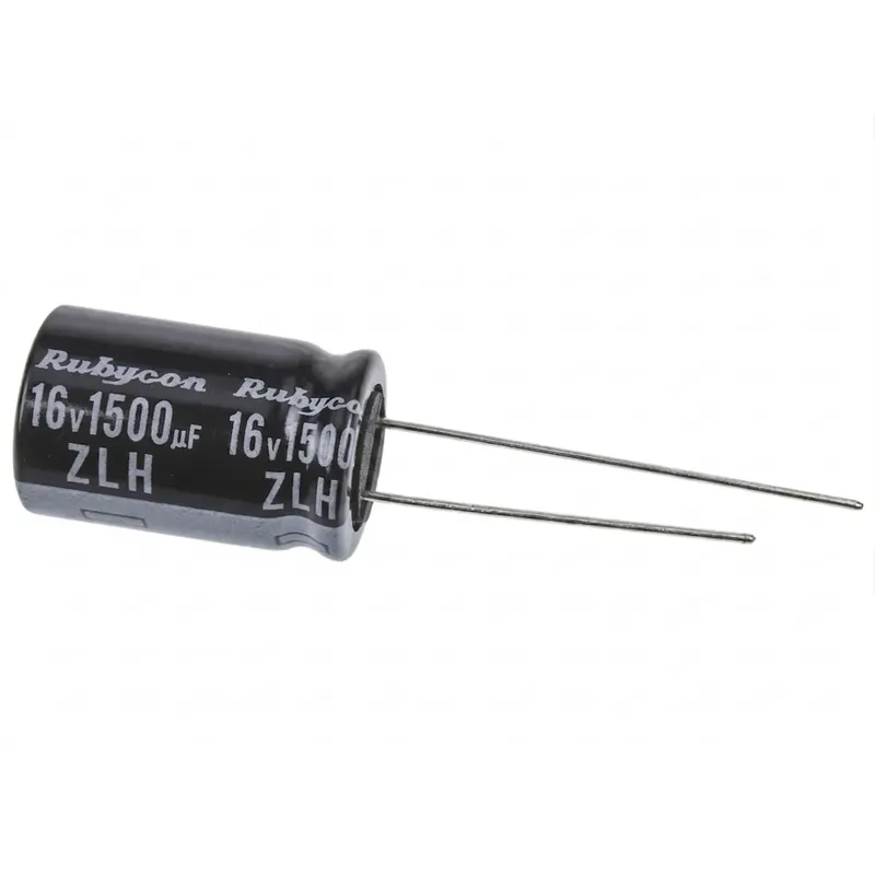 Rubycon ZLH 1500uF 16V 10x16mm Electrolytic Capacitor