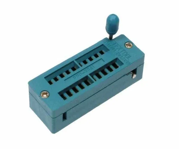 ZIF IC Socket 20-Pin (DIP-20) with Lever