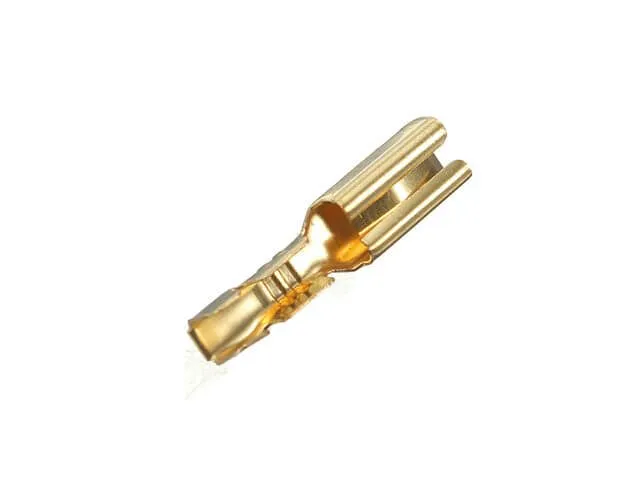 2.8mm Female Spade Crimp Terminal Gold (1 pc)