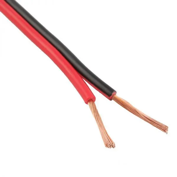 UL2468 22AWG 2-Core Stranded Wire Black & Red 1 Meter