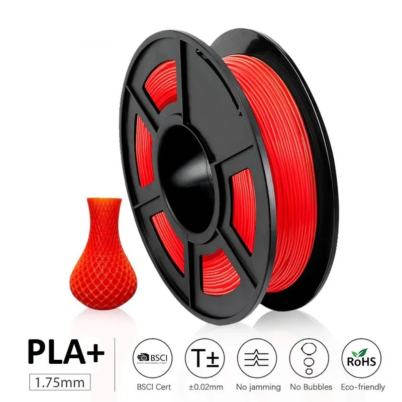 خيط طباعة UGE PLA+ قطر 1.75 مم وزن 1 كجم - أحمر